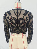 the DELICATE DAMSEL - Boho Cardigan Sexy Knit Shawl Mesh Embroidered Lace Beachwear Cover Up, Swimsuit Cover Up For Beach Seaside Vacation Shopping Outing Music Festival Carnival, Women's Swimwear & Clothing