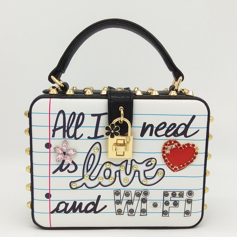 the ALL I NEED IS LOVE & WI-FI Bag