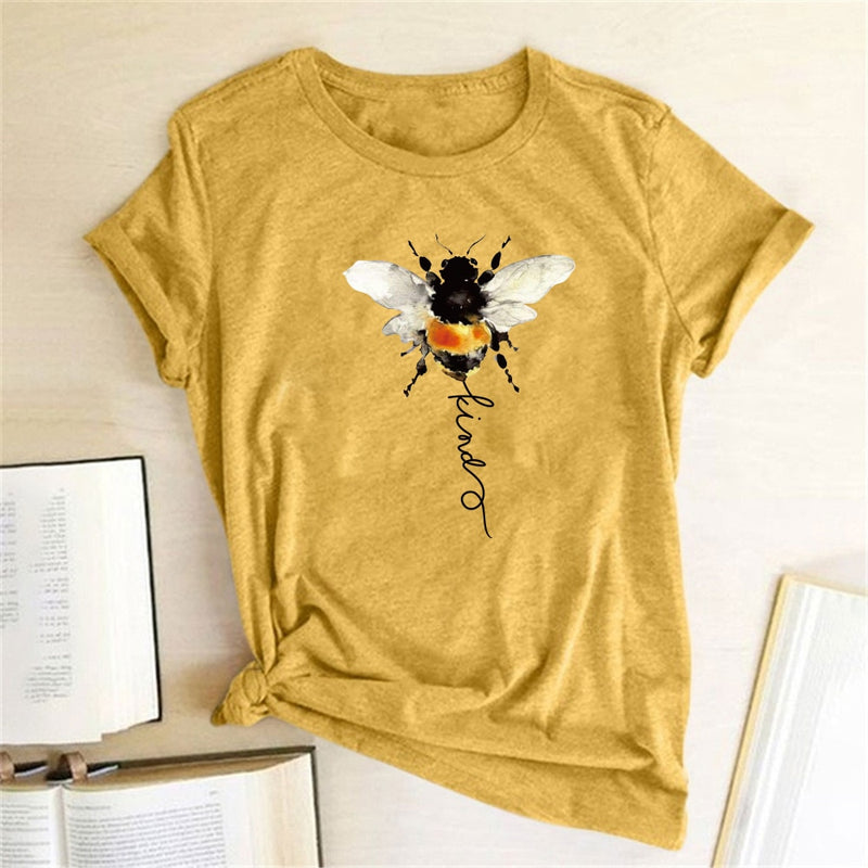 the HONEYBEE - Bee Print Graphic T-Shirt