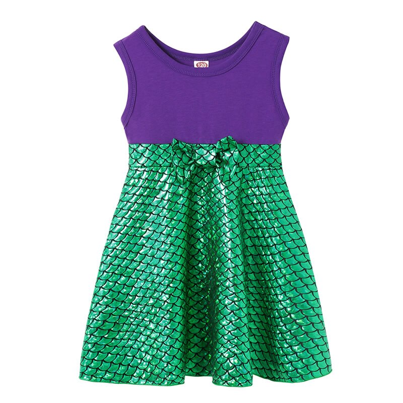 the MINI MERMAID - Girls Little Mermaid Princess Dress