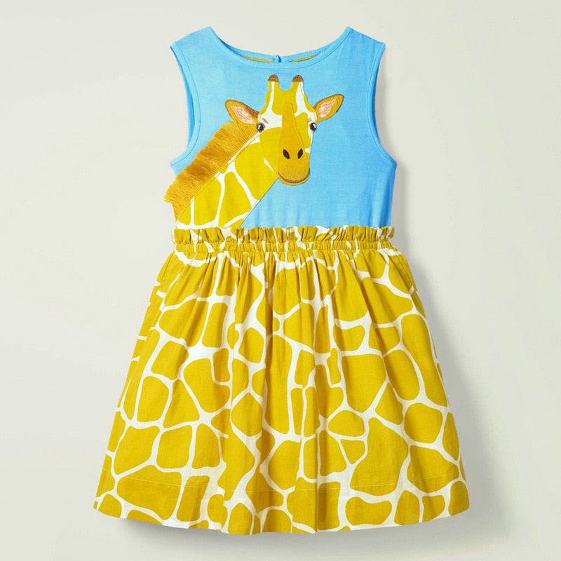 the SUMMER GIRL SAFARI - Summer Dress Cotton Soft Casual Baby Clothes