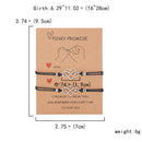 the MESSAGE - 2Pcs/Set Charm Couple Friendship Bracelet