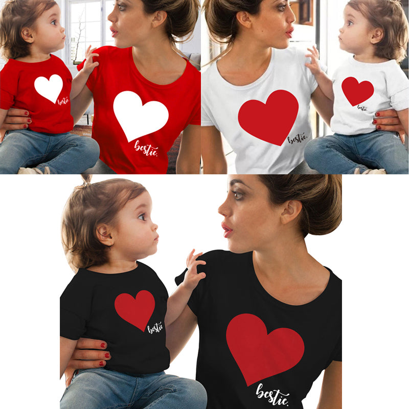 the BESTIE - All My Heart Family Matching T-Shirt