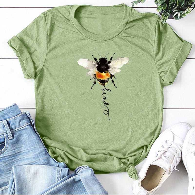 the HONEYBEE - Bee Print Graphic T-Shirt