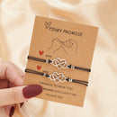 the MESSAGE - 2Pcs/Set Charm Couple Friendship Bracelet