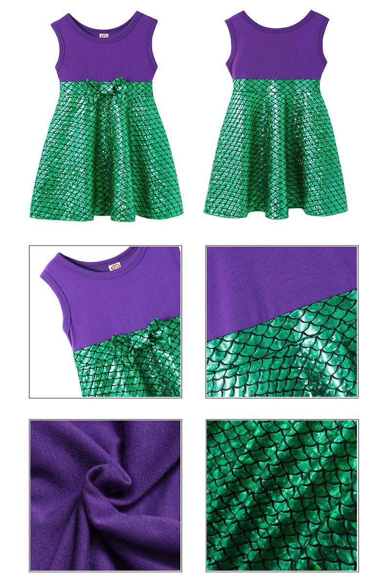 the MINI MERMAID - Girls Little Mermaid Princess Dress