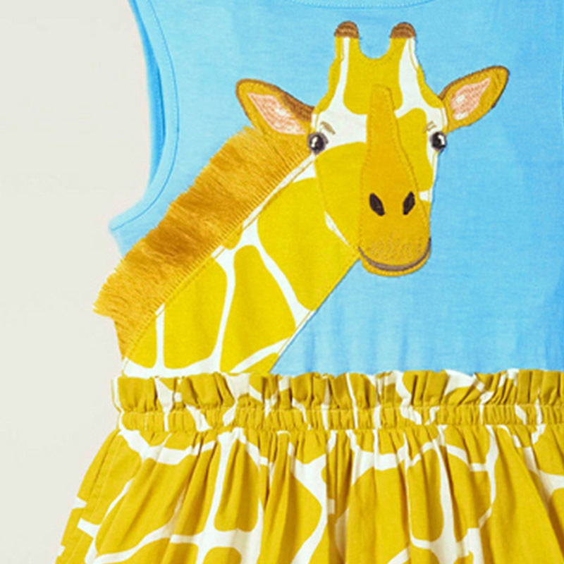 the SUMMER GIRL SAFARI - Summer Dress Cotton Soft Casual Baby Clothes