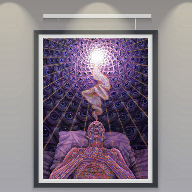 the CONSCIOUSNESS COLLECTION - Alex Grey Psychedelic Lover Trippy Posters and Prints Abstract Pictures