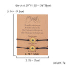 the MESSAGE - 2Pcs/Set Charm Couple Friendship Bracelet