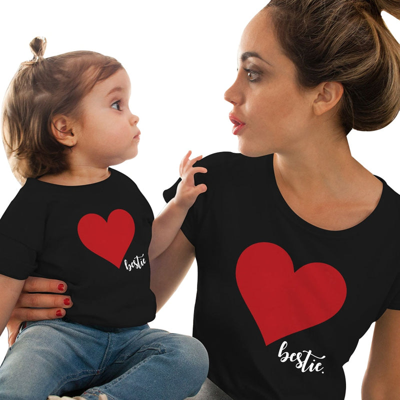 the BESTIE - All My Heart Family Matching T-Shirt