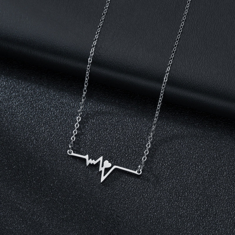 the SYMBOLOGY - Heartbeat Love Heart Necklaces