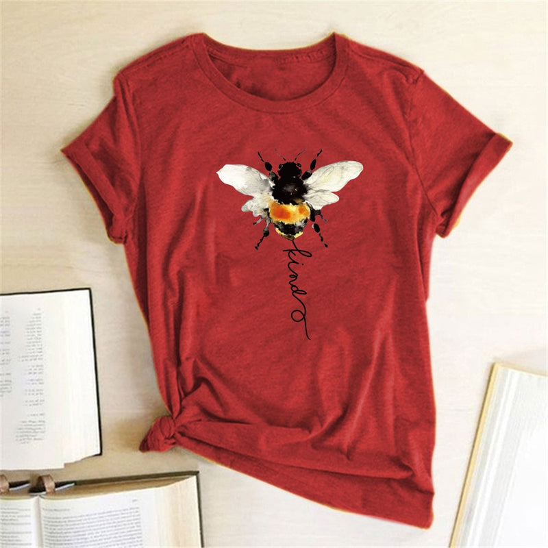 the HONEYBEE - Bee Print Graphic T-Shirt