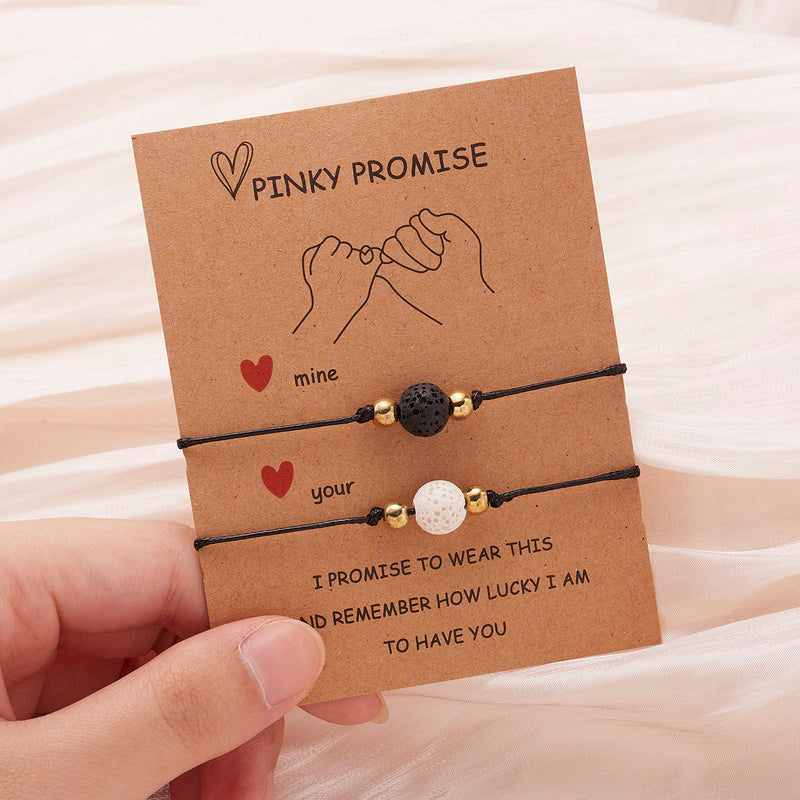 the MESSAGE - 2pcs/set Charm Couple Friendship Bracelet