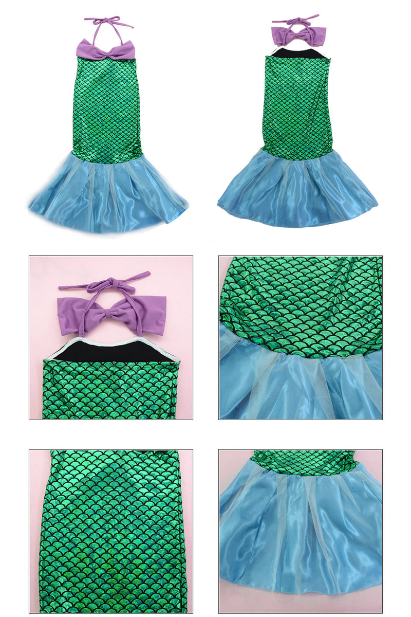 the MINI MERMAID - Girls Little Mermaid Princess Dress