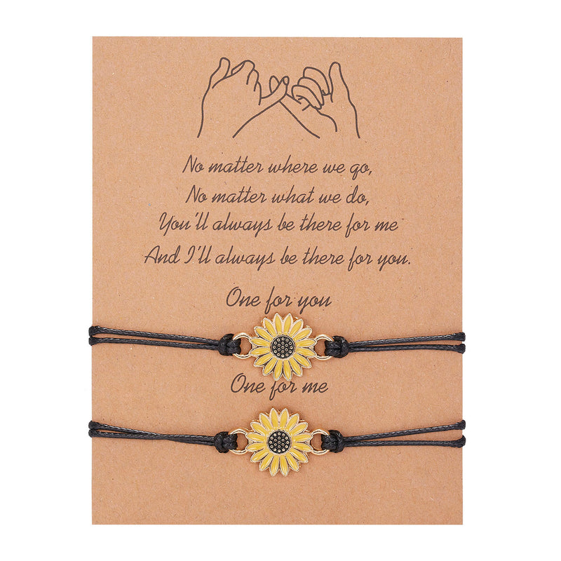 the MESSAGE - 2pcs/set Charm Couple Friendship Bracelet