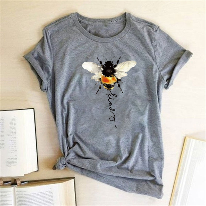 the HONEYBEE - Bee Print Graphic T-Shirt