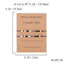 the MESSAGE - 2Pcs/Set Charm Couple Friendship Bracelet