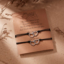 the MESSAGE - 2Pcs/Set Charm Couple Friendship Bracelet