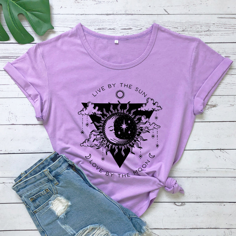 the MOON BABY - Live By The Sun Love By The Moon T-Shirt