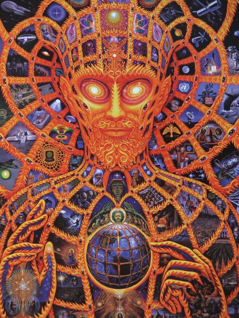 the CONSCIOUSNESS COLLECTION - Alex Grey Psychedelic Lover Trippy Posters and Prints Abstract Pictures