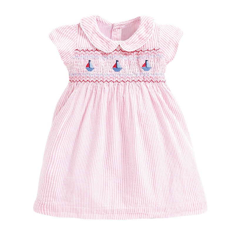 the SUMMER GIRL SAFARI - Summer Dress Cotton Soft Casual Baby Clothes