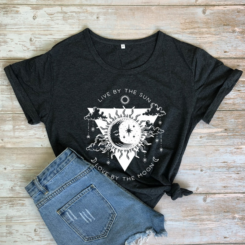 the MOON BABY - Live By The Sun Love By The Moon T-Shirt