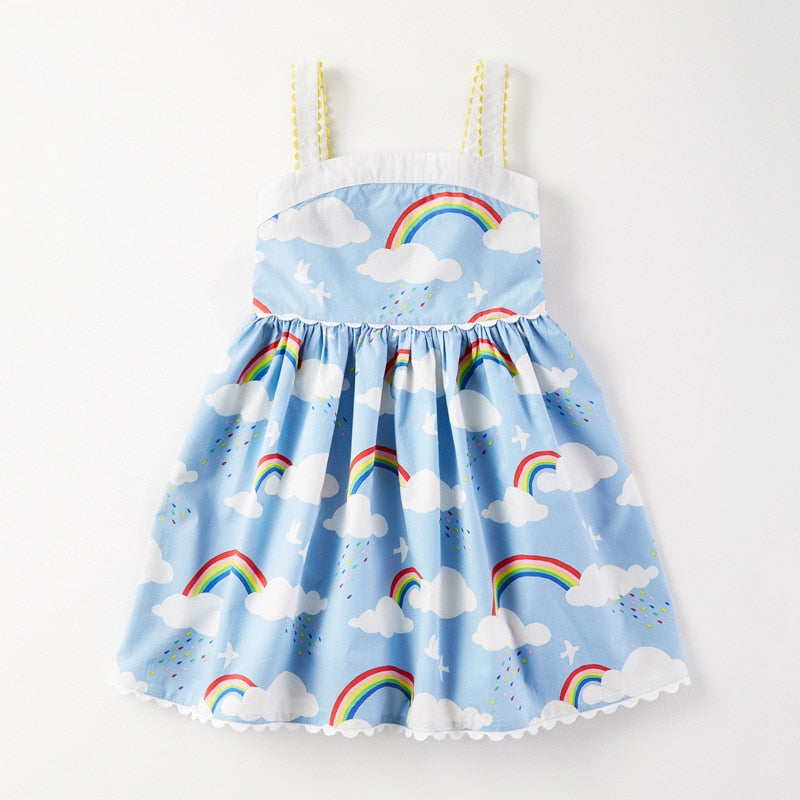 the SUMMER GIRL SAFARI - Summer Dress Cotton Soft Casual Baby Clothes