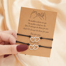 the MESSAGE - 2Pcs/Set Charm Couple Friendship Bracelet