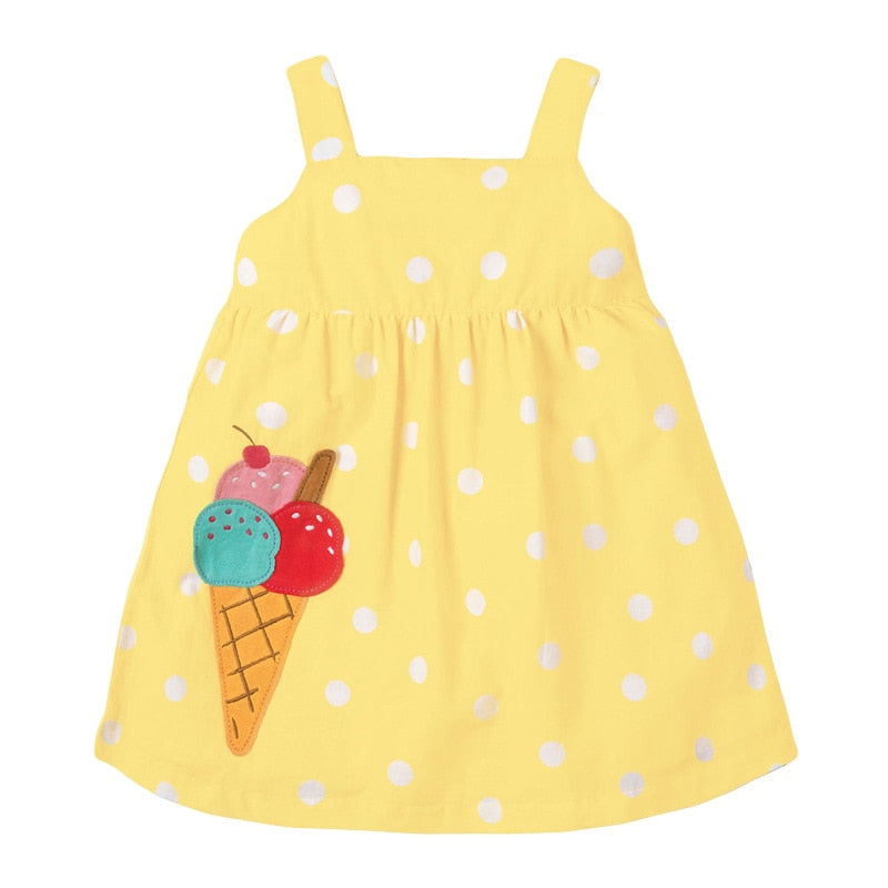 the SUMMER GIRL SAFARI - Summer Dress Cotton Soft Casual Baby Clothes