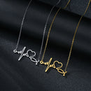 the SYMBOLOGY - Heartbeat Love Heart Necklaces