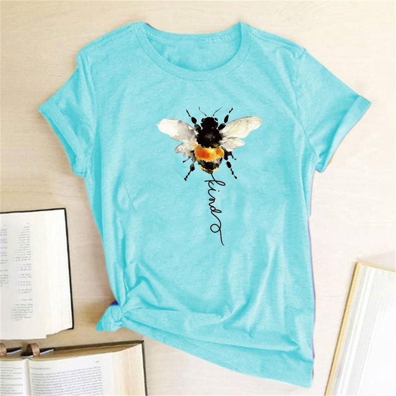 the HONEYBEE - Bee Print Graphic T-Shirt