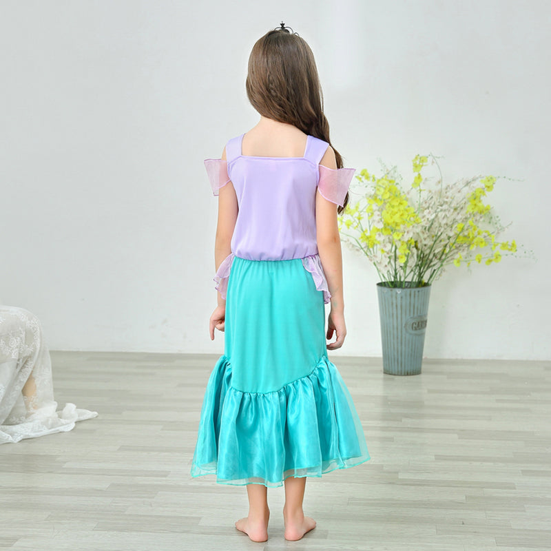 the MINI MERMAID - Girls Little Mermaid Princess Dress