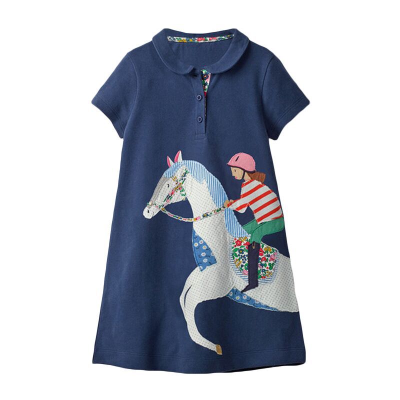 the SUMMER GIRL SAFARI - Summer Dress Cotton Soft Casual Baby Clothes