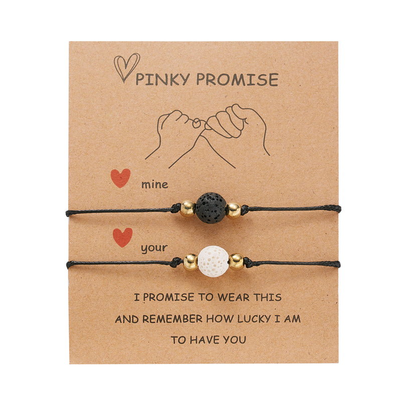 the MESSAGE - 2pcs/set Charm Couple Friendship Bracelet