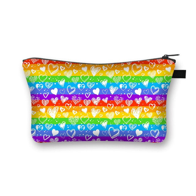 the LOVE BUG - Hearts Love You Printed Cosmetic Bag