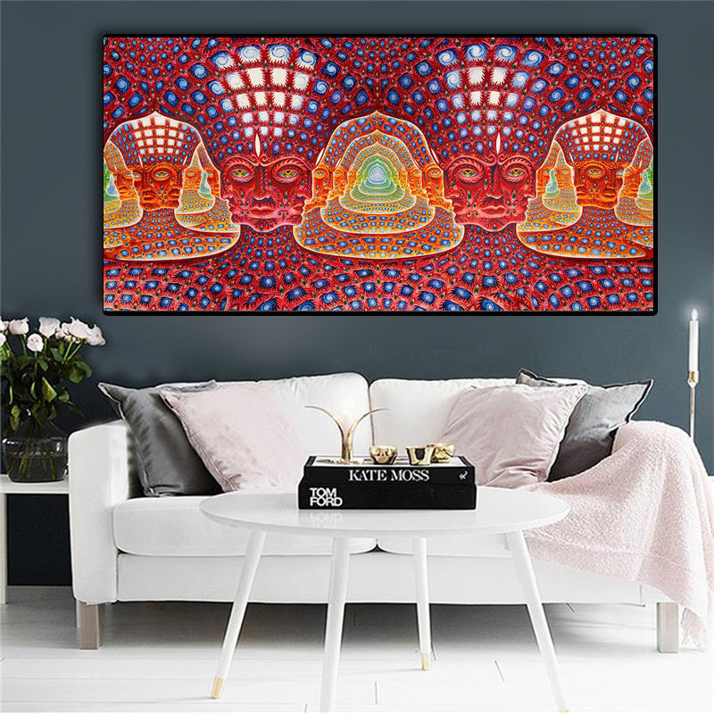 the CONSCIOUSNESS COLLECTION - Alex Grey Psychedelic Lover Trippy Posters and Prints Abstract Pictures