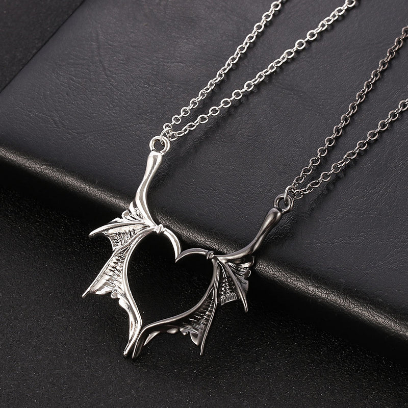 the DRAGON WINGS - Matching Dragon Wing Love Heart Pendant