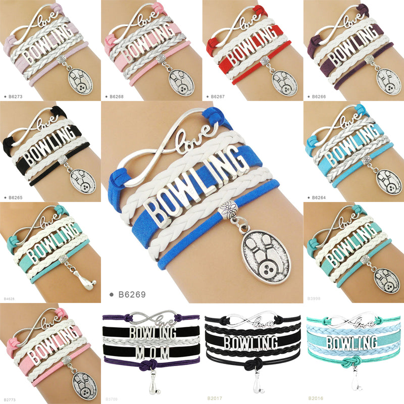 the GYM GIRL - Gymnastics Love Infinity Charm Bracelets