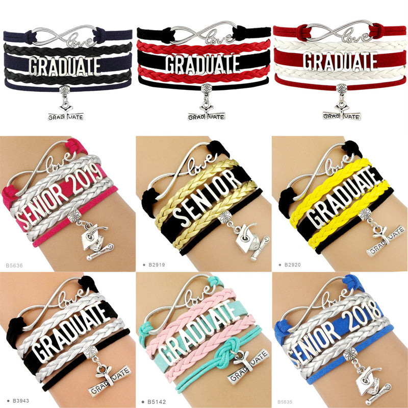 the GYM GIRL - Gymnastics Love Infinity Charm Bracelets