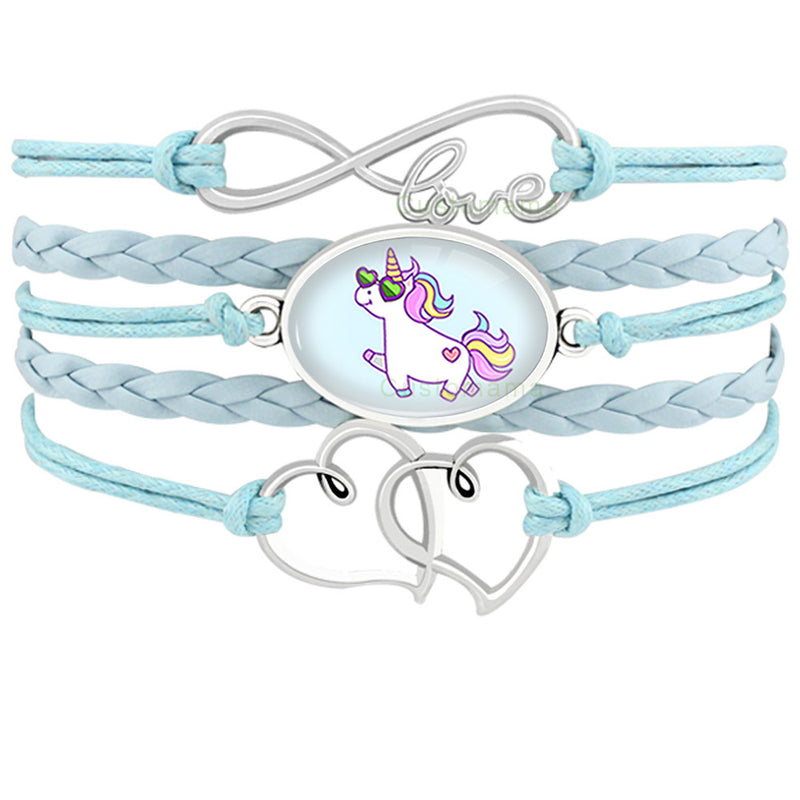 the GYM GIRL - Gymnastics Love Infinity Charm Bracelets