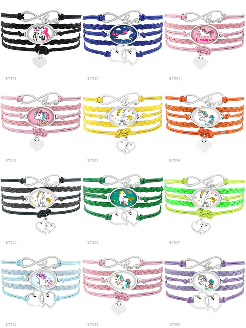 the GYM GIRL - Gymnastics Love Infinity Charm Bracelets