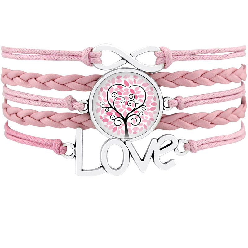 the GYM GIRL - Gymnastics Love Infinity Charm Bracelets