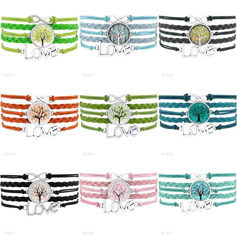 the GYM GIRL - Gymnastics Love Infinity Charm Bracelets