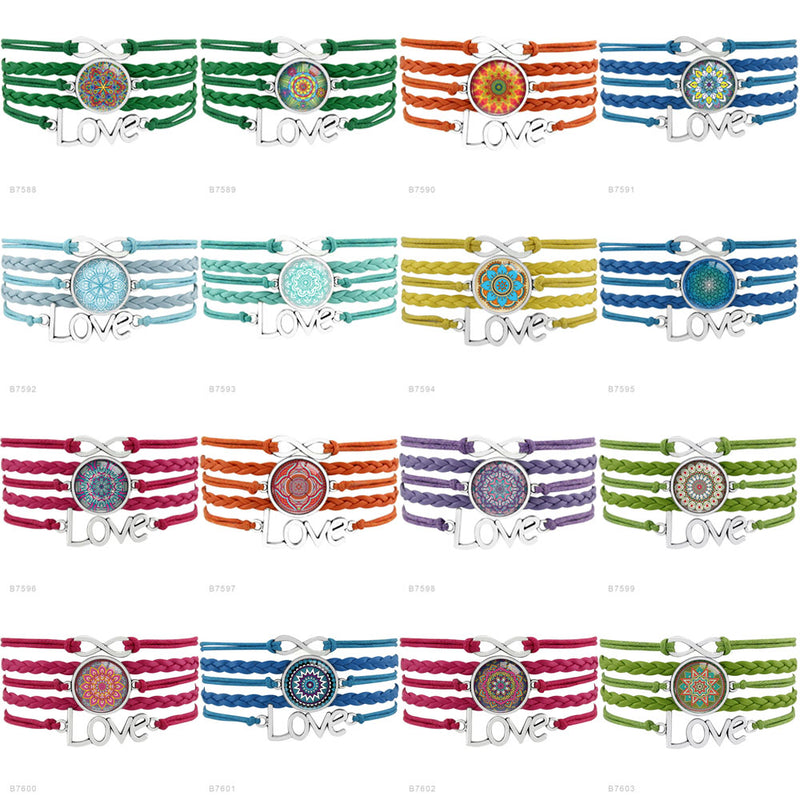 the GYM GIRL - Gymnastics Love Infinity Charm Bracelets