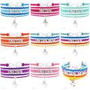 the GYM GIRL - Gymnastics Love Infinity Charm Bracelets