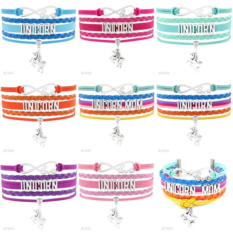 the GYM GIRL - Gymnastics Love Infinity Charm Bracelets