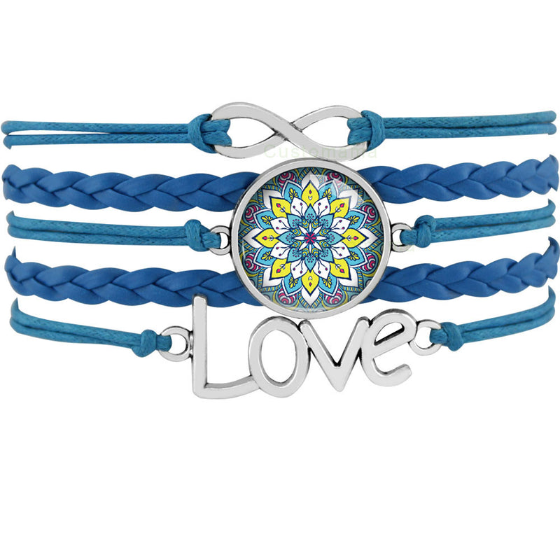 the GYM GIRL - Gymnastics Love Infinity Charm Bracelets