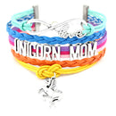 the GYM GIRL - Gymnastics Love Infinity Charm Bracelets