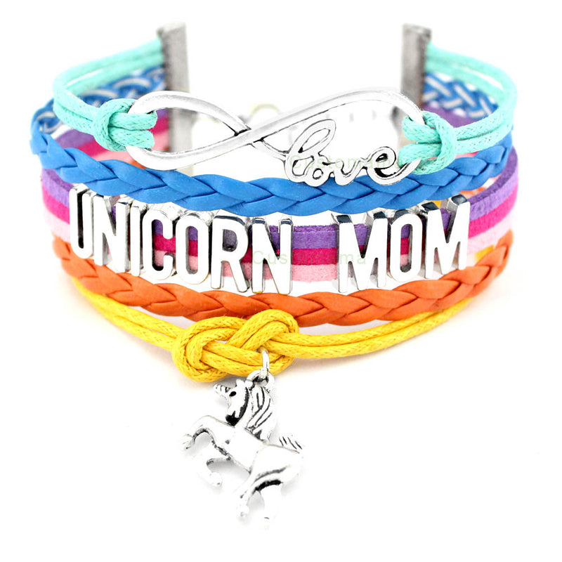 the GYM GIRL - Gymnastics Love Infinity Charm Bracelets