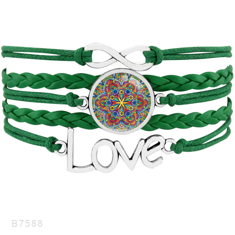 the GYM GIRL - Gymnastics Love Infinity Charm Bracelets